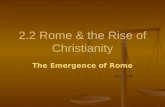 2.2 Rome & the Rise of Christianity