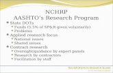 NCHRP AASHTO’s Research Program