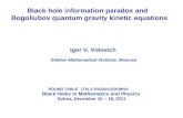 Black hole information paradox and Bogoliubov quantum gravity kinetic equations