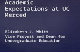 Academics and Academic Expectations at UC Merced