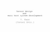 Sensor  design  and  mass test system development