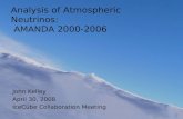 Analysis of Atmospheric Neutrinos:  AMANDA 2000-2006