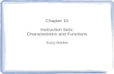 Chapter 10 Instruction Sets: Characteristics and Functions Suzy Hanko