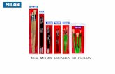 NEW MILAN BRUSHES BLISTERS