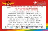 CONMEMORACIÓN DEL 60 ANIVERSARIO DE LA DECLARACIÓN UNIVERSAL  DE LOS DERECHOS HUMANOS