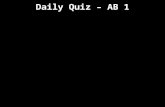 Daily Quiz – AB 1