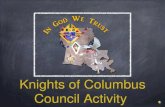 Knights of Columbus Council Activity
