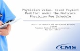 Physician Feedback  and Value-Based Modifier Program American  Medical Group Association,