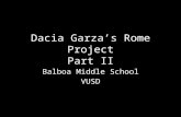 Dacia Garza’s Rome Project Part II