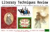 Literary Techniques Review