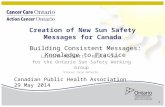 Creation of New Sun Safety Messages for Canada