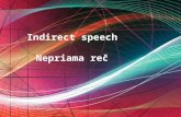 Indirect speech Nepriama reč