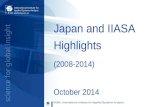Japan and IIASA Highlights  (2008-2014)
