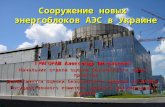 Сооружение новых энергоблоков АЭС в Украине ГРИГОРАШ Александр Витальевич