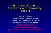 An Introduction to Reinforcement Learning  (Part 1)