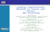 Leading Computational Methods on Scalar and Vector  HEC Platforms