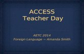 ACCESS  Teacher Day