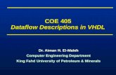 COE 405 Dataflow Descriptions in VHDL