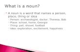 What is a noun?