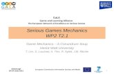 Serious Games Mechanics WP2 T2.1