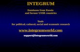 INTEGRUM Databases from Russia  and former USSR countries Tools