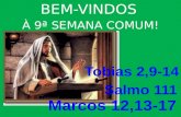 BEM-VINDOS À 9ª SEMANA COMUM!