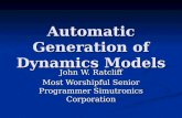 Automatic Generation of Dynamics Models