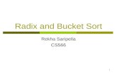 Radix and Bucket Sort