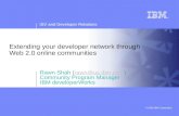 Extending your developer network through  Web 2.0 online communities