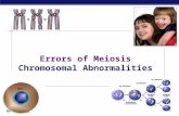 Errors of Meiosis Chromosomal Abnormalities