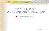 AMA-ESD PUPIL ACCOUNTING WORKSHOP
