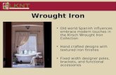 Old world Spanish influences embrace modern touches in the Kirsch Wrought Iron Collection