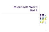 Microsoft Word Bài 1