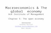 Macroeconomics & The global  economy Ace Institute of Management Chapter 5: The open economy