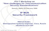 IP NGN  Security Framework