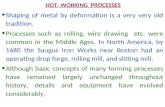HOT- WORKING  PROCESSES