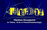 Vilasinee Hirunpanich B. Pharm., M.Sc In Pharm(Pharmacology)