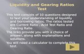 Liquidity and Gearing Ratios Test