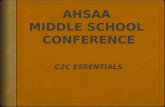 AHSAA  MIDDLE SCHOOL  CONFERENCE