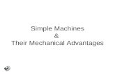 Simple Machines &  Their Mechanical Advantages