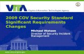 2009 COV Security Standard Significant Requirements Changes