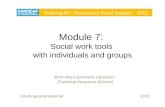 Module 7:  Social work tools  with individuals and groups