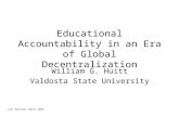 Educational Accountability in an Era of Global Decentralization
