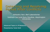 Detecting and Resolving Packet Filter Conflicts