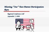 Meeting “Our” Two-Parent Participation Rate