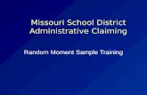 Missouri School District Administrative Claiming