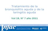 Tratamiento de la bronquiolitis aguda y de la laringitis aguda Vol 19, Nº 7 año 2011