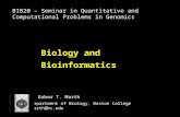 Biology and Bioinformatics