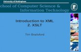 Introduction to XML 2. XSLT