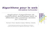 Algorithme pour le web Géraldine Schneider